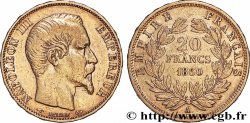 20 francs or Napoléon III, tête nue 1860 Paris F.531/18