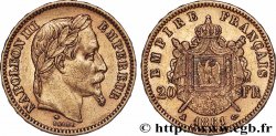 20 francs or Napoléon III, tête laurée 1861 Paris F.532/1