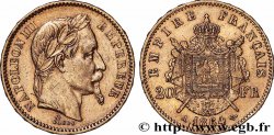 20 francs or Napoléon III, tête laurée 1864 Paris F.532/8