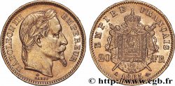 20 francs or Napoléon III, tête laurée 1865 Paris F.532/11