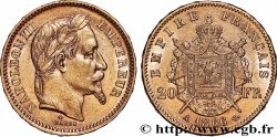 20 francs or Napoléon III, tête laurée 1866 Paris F.532/13