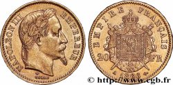 20 francs or Napoléon III, tête laurée 1866 Paris F.532/13