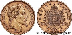 20 francs or Napoléon III, tête laurée 1870 Paris F.532/23
