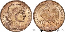20 francs or Coq, Dieu protège la France 1906 Paris F.534/11