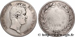 5 francs type Tiolier sans le I, tranche en creux 1830 Paris F.313/1