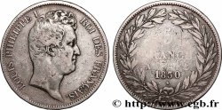 5 francs type Tiolier avec le I, tranche en relief 1830 Paris F.316/1