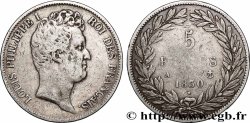 5 francs type Tiolier avec le I, tranche en creux 1830 Paris F.315/1