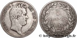 5 francs type Tiolier avec le I, tranche en creux 1830 Paris F.315/1