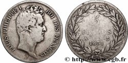 5 francs type Tiolier avec le I, tranche en creux 1831 Paris F.315/14