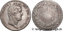 5 francs type Tiolier avec le I, tranche en creux 1831 Toulouse F.315/22