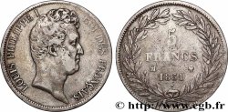 5 francs type Tiolier avec le I, tranche en creux 1831 Marseille F.315/23