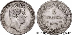 5 francs type Tiolier avec le I, tranche en creux 1831 Bordeaux F.315/20