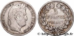 5 francs Ier type Domard, tranche en relief 1831 La Rochelle F.320/5