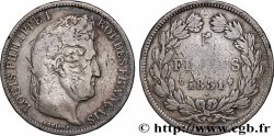 5 francs Ier type Domard, tranche en relief 1831 Perpignan F.320/11