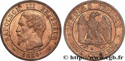 Deux centimes Napoléon III, tête nue 1854 Lille F.107/18