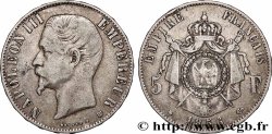 5 francs Napoléon III, tête nue 1856 Strasbourg F.330/8