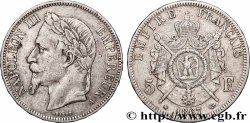 5 francs Napoléon III, tête laurée 1867 Paris F.331/10