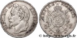 5 francs Napoléon III, tête laurée 1867 Paris F.331/10