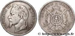 5 francs Napoléon III, tête laurée 1868 Paris F.331/12