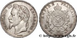 5 francs Napoléon III, tête laurée 1868 Strasbourg F.331/13