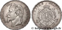 5 francs Napoléon III, tête laurée 1870 Paris F.331/16