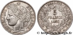 5 francs Cérès, IIe République 1850 Strasbourg F.327/5