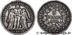 5 francs Hercule, IIe République 1848 Paris F.326/1