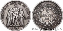 5 francs Hercule, IIe République 1848 Paris F.326/1
