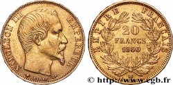 20 francs or Napoléon III, tête nue 1860 Strasbourg F.531/20