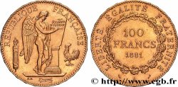 100 francs or Génie, tranche inscrite en relief Dieu protège la France 1881 Paris F.552/4