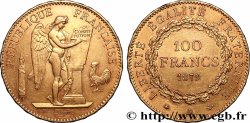 100 francs or Génie, tranche inscrite en relief Dieu protège la France 1879 Paris F.552/2