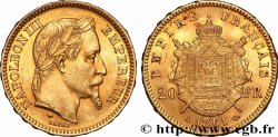 20 francs or Napoléon III, tête laurée 1861 Paris F.532/1