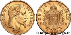 20 francs or Napoléon III, tête laurée 1868 Paris F.532/18