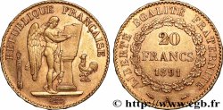 20 francs or Génie, Troisième République 1891 Paris F.533/15