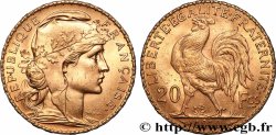 20 francs or Coq, Liberté Égalité Fraternité 1910 Paris F.535/4