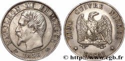 Essai au module de cinq centimes Napoléon III, tête nue 1856  VG.3480  TTB+ 