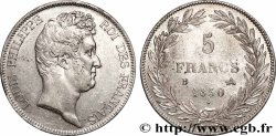 5 francs type Tiolier sans le I, tranche en creux 1830  Rouen F.313/2 MBC+ 