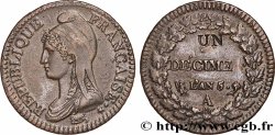 Un décime Dupré, modification du 2 décimes 1797 Paris F.127/5 AU 