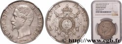 Essai de 5 francs Napoléon III, tête nue, Tranche lisse 1854 Paris Maz.1641  SPL+ NGC