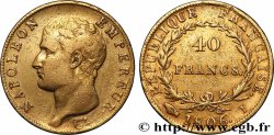 40 francs or Napoléon tête nue, calendrier grégorien 1806 Limoges F.538/2