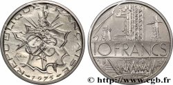 Piéfort Argent de 10 francs Mathieu 1975 Pessac GEM.186 P2
