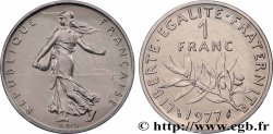 Piéfort Nickel de 1 franc Semeuse 1977 Pessac GEM.104 P1