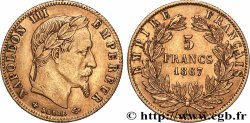 5 francs or Napoléon III, tête laurée 1867 Paris F.502/11