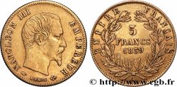 5 francs or Napoléon III, tête nue, grand module 1859 Paris F.501/7