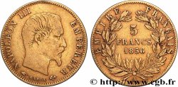 5 francs or Napoléon III, tête nue, grand module 1856 Paris F.501/2