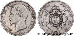 5 francs Napoléon III, tête nue 1855 Paris F.330/3 VF 