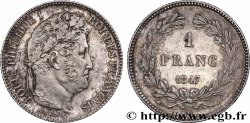 1 franc Louis-Philippe, couronne de chêne 1847 Paris F.210/110 AU 