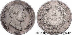 2 francs Napoléon Empereur, Calendrier révolutionnaire 1805 Limoges F.251/18 VF 