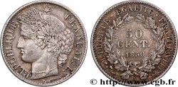 50 centimes Cérès, IIe République 1850 Paris F.184/2 XF 