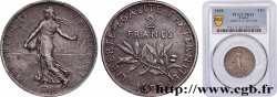2 francs Semeuse, Flan Mat 1898  F.266/2